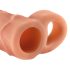 X-TENSION Perfect 1 - návlek na penis s krúžkom (17,7cm) - prírodný