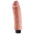 King Cock 8 - realistický ohybný vibrátor - 25 cm