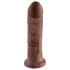 King Cock - dildo realistický - 20 cm - hnedý