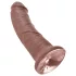 King Cock - dildo realistický - 20 cm - hnedý