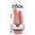 King Cock Double Penetrator - realistické dvojité dildo (prírodné)