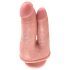 King Cock Double Penetrator - realistické dvojité dildo (prírodné)