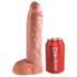 King Cock - dutý strapon dildó - 25 cm