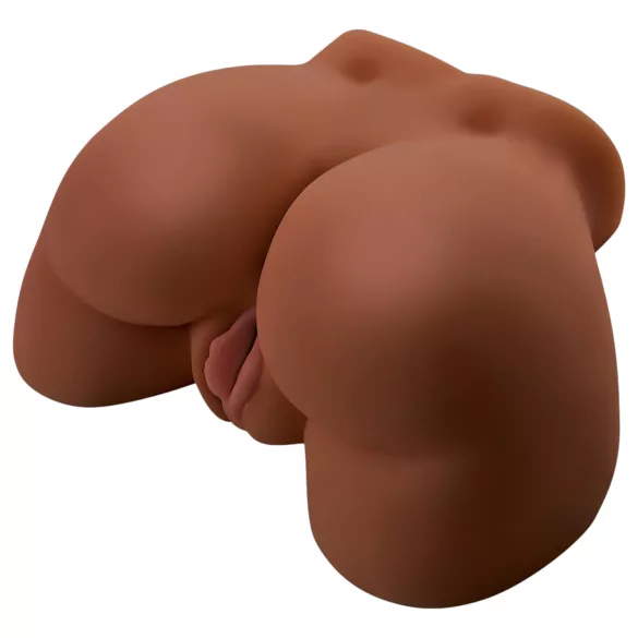 Pipedream Junk in Tha Trunk - vibračný ženský torzo masturbátor (tmavý naturál)