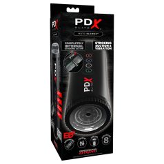   PDX Moto Blower - masturbátor s vibráciou a saním - čierny