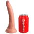 King Cock Elite 7 - realistický dildo s prísavkou (18 cm) - prírodná farba