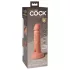 King Cock Elite 6 - vibrátor s prísavkou (15 cm) - telovej farby