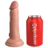 King Cock Elite 6 - vibrátor s prísavkou (15 cm) - telovej farby