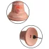 King Cock Elite 6 - vibrátor s prísavkou (15 cm) - telovej farby