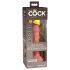 King Cock Elite 6 - realistický vibrátor 15 cm - tmavá prírodná farba
