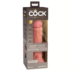   King Cock Elite 8 - realistický vibrátor s prísavkou - 20 cm - telová farba