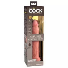   King Cock Elite - realistický vibrátor s prísavkou 23 cm - naturálny