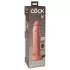 King Cock Elite - realistický vibrátor s prísavkou 23 cm - naturálny