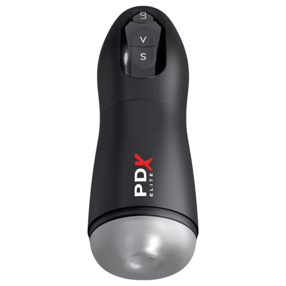 PDX Suck-O-Matic - masturbátor automatický akumulátorový - čierny