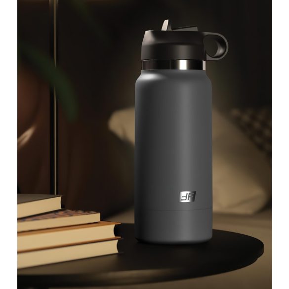 Fuck Flask Secret Delight - umelá vagína v termofľaši (čierno-hnedá)