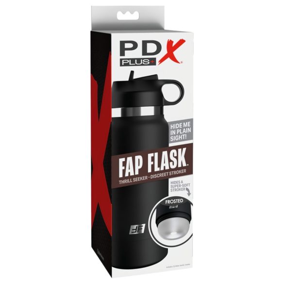 Fap Flask Thrill Seeker - masturbátor vo fľaši - čierny
