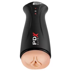 PDX Elite - masturbátor so saním a vibráciami - čierny