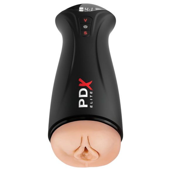PDX Elite - sací vibrátor (čierny)
