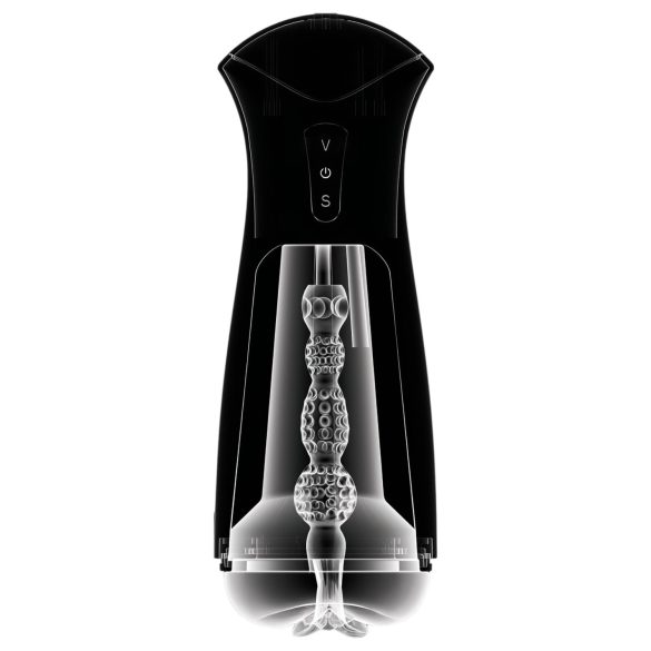 PDX Elite - masturbátor so saním a vibráciami - čierny