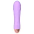 Cuties Mini - vibrátor s akumulátorom - vodotesný, rastrovaný - fialový