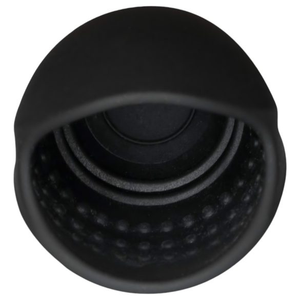 Rebel - vibrátor na žaluď s dilatátorom - čierny