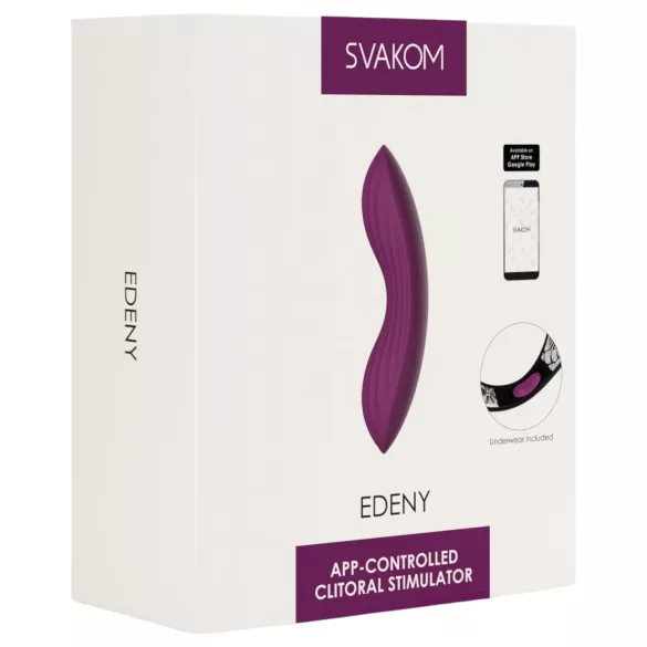 Svakom Edeny - vibrátor do nohavičiek ovládaný aplikáciou (fialový)