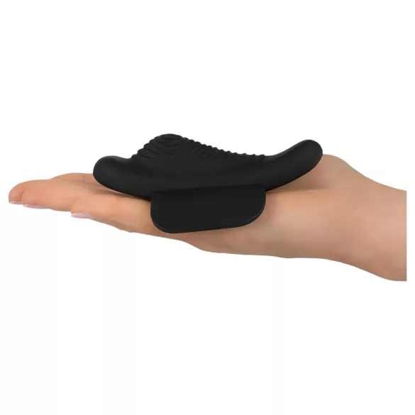 GoGasm Panty - vibrátor na klitoris - nabíjateľný, diaľkové ovládanie - čierny