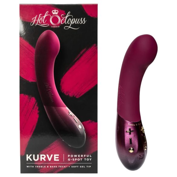 Hot Octopuss Kurve - nabíjateľný, vodotesný G-bod vibrátor (fialový)