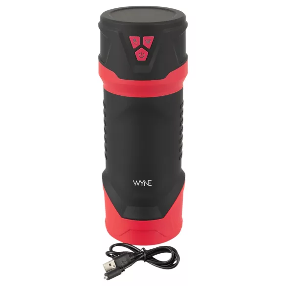 WYNE 04 - masturbátor nabíjateľný s vibráciou a saním - hnedý