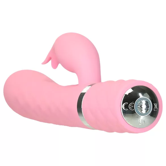 Pillow Talk Lively - dobíjací vibrátor s dráždičom klitorisu (ružový)