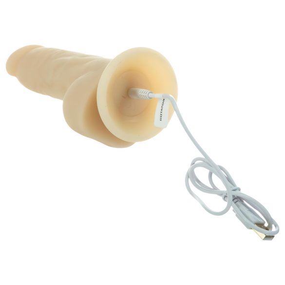 Naked Addiction Rotating 7 - rotačný vibrátor (18cm) - prírodný
