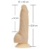 Naked Addiction Rotating 7 - rotačný vibrátor (18cm) - prírodný