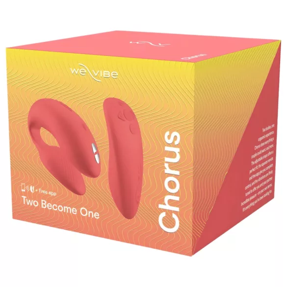 We-Vibe Chorus - párový vibrátor - smart ovládanie - nabíjateľný - oranžový