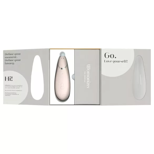 Womanizer Premium 2 - stimulátor klitorisu na vlny vzduchu - biely