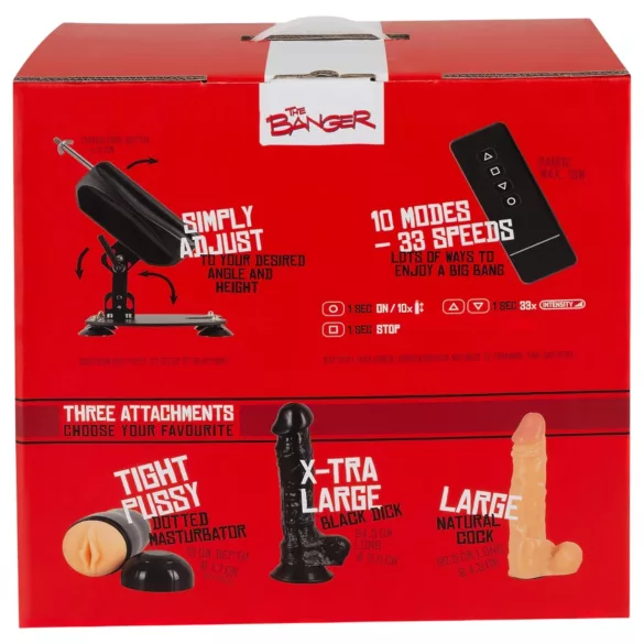 The Banger Fucking Machine - sex stroj - 2 dildá a 1 umelá vagína