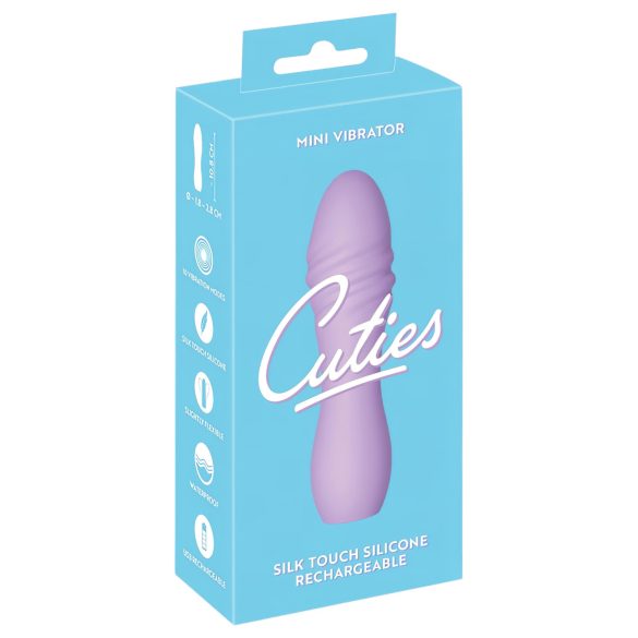 Cuties Mini 3 - nabíjací, vodeodolný, špirálový vibrátor (fialový)