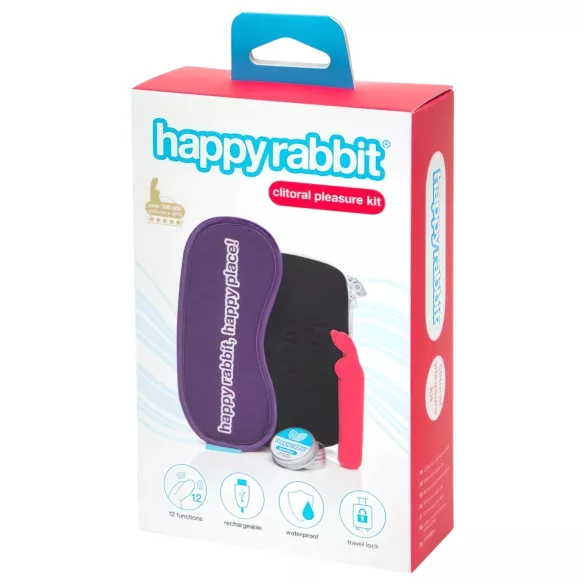 Happyrabbit - vibračný set na klitoris - nabíjateľný - 4 kusy