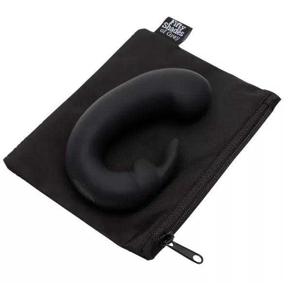 Fifty Shades of Grey - vibrátor s dráždičom klitorisu - čierny