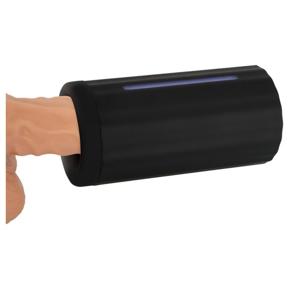 Rebel - masturbačný prístroj s 3 funkciami - čierny, nabíjateľný