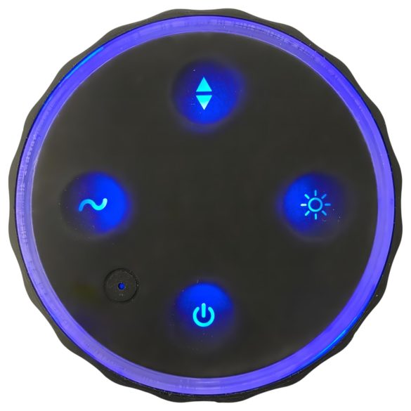 Rebel - masturbačný prístroj s 3 funkciami - čierny, nabíjateľný