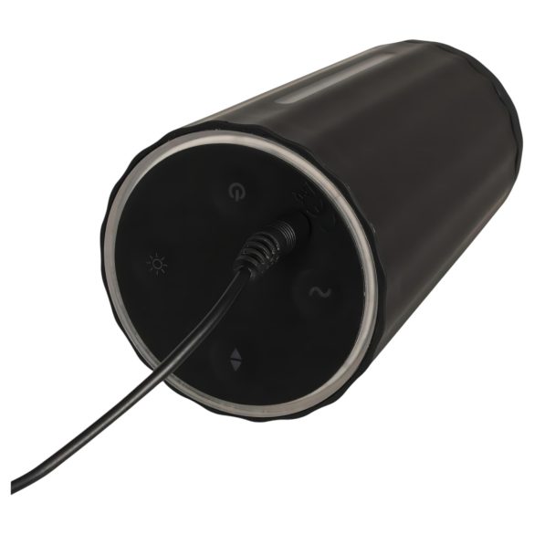 Rebel - masturbačný prístroj s 3 funkciami - čierny, nabíjateľný