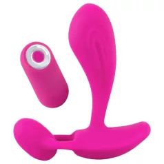   SMILE RC - vibrátor na G bod - diaľkové ovládanie, dobíjateľný - ružový
