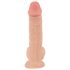 Nature Skin - realistické dildo s kožou - 19 cm - telová farba