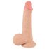 Nature Skin - realistické dildo s kožou - 19 cm - telová farba