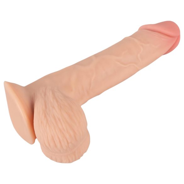 Nature Skin - realistické dildo s kožou - 19 cm - telová farba