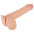 Nature Skin - realistické dildo s kožou - 19 cm - telová farba