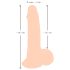 Nature Skin - realistické dildo s kožou - 19 cm - telová farba