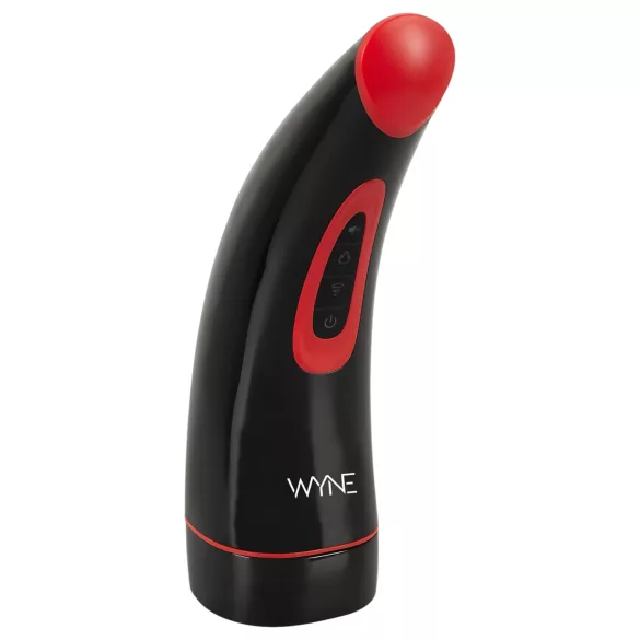 WYNE 03 - masturbátor s vibráciou a saním - akumulátor - čierny