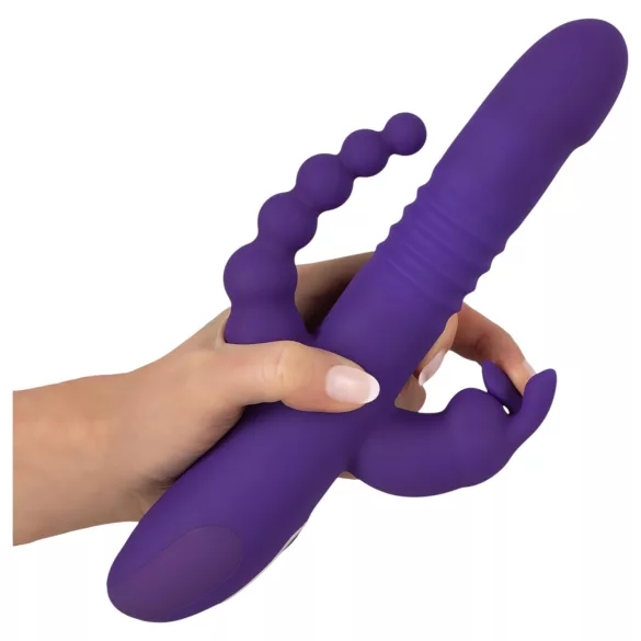 SMILE Triple - vibrátor s tromi ramenami - rotačný, tlačiaci