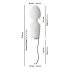 Liaison Wand - silikónové LED vibrátor (priesvitné)